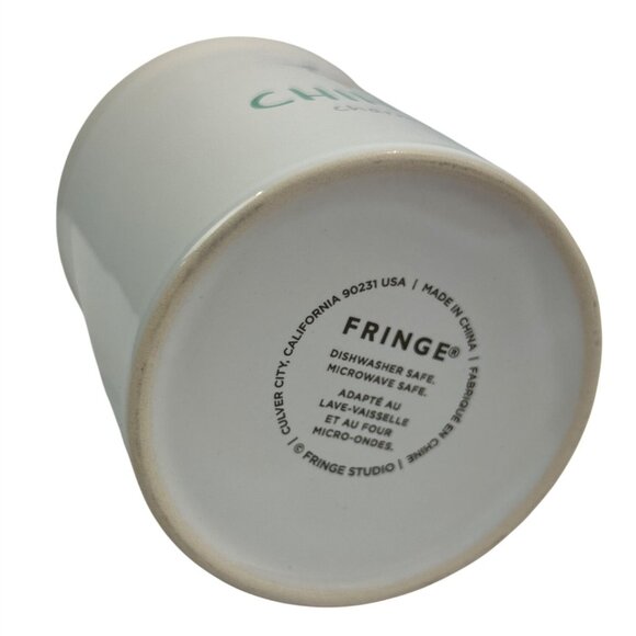 Fringe Studio Chihuahua Ceramic Coffee Mug Blue Interior Cute - Picture 6 of 8